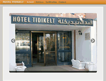 Tablet Screenshot of hotel-tidikelt.com